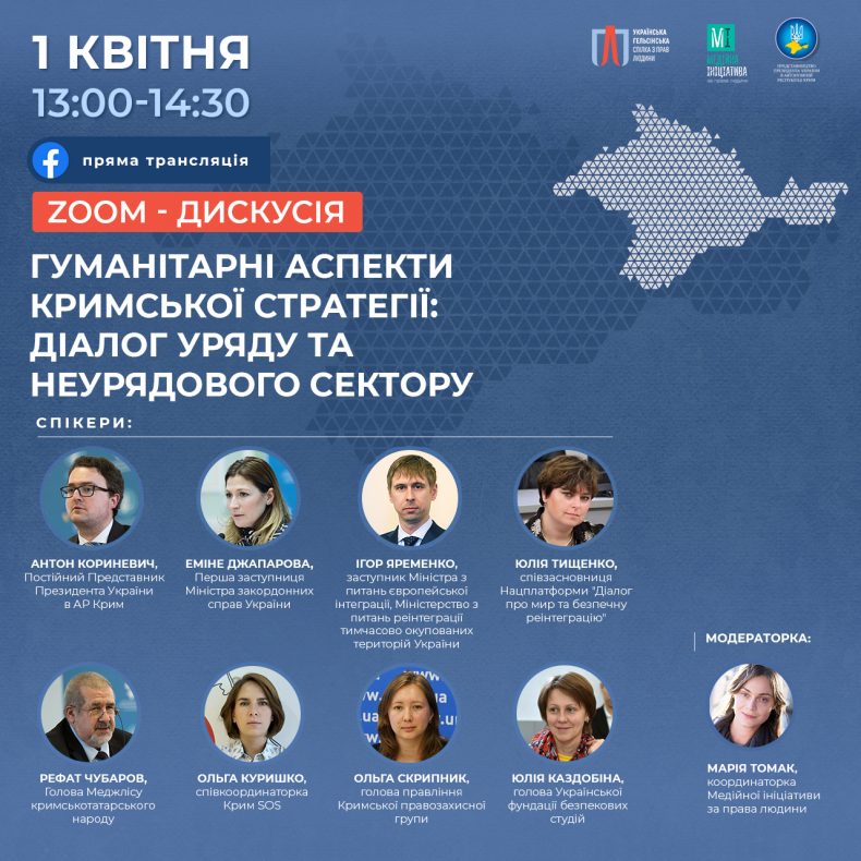 Гуманітарні аспекти «Кримської Стратегії»: діалог уряду та неурядового сектору. Онлайн-дискусія