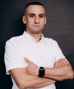Євген Козій, адвокат, координатор громадської приймальні УГСПЛ у Кропивницькому.